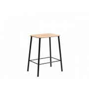 ADAM Stool 50 / Leather & Black