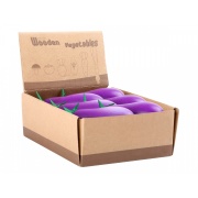 Aubergine aus Holz