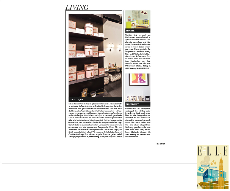 Minimarkt in der ELLE CITY Ausgabe 3 2014