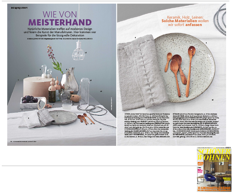 Minimarkt in der SCHNER WOHNEN Ausgabe 8 2014