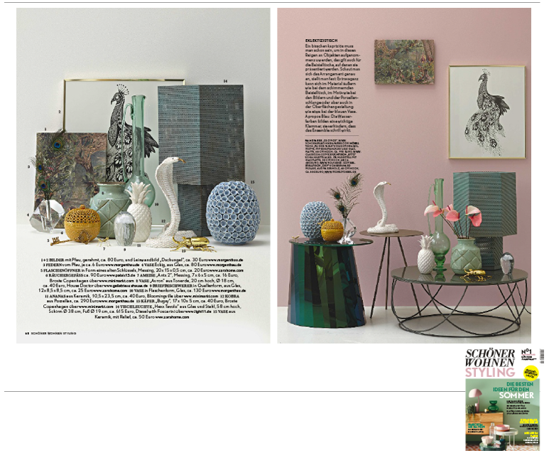 Minimarkt in der SCHNER WOHNEN STYLING Ausgabe Sommer 2016