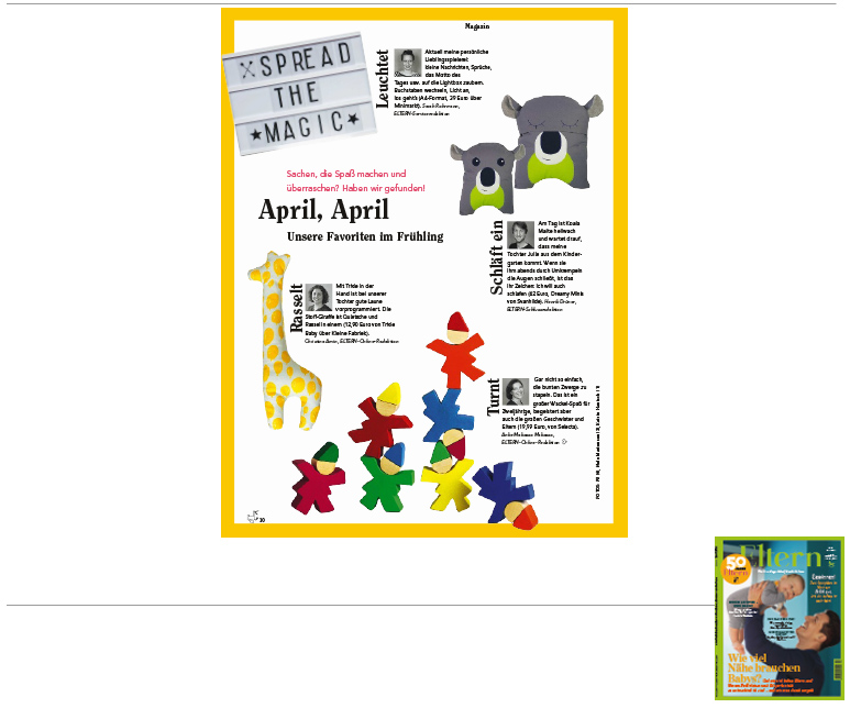 Minimarkt in der ELTERN Ausgabe 4 2016