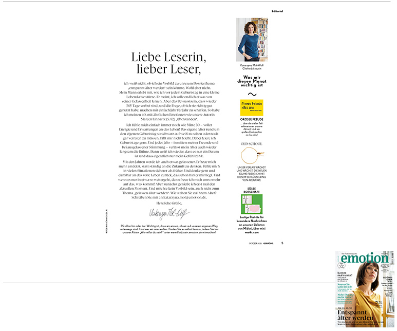 Minimarkt in der EMOTION Ausgabe 10 2015