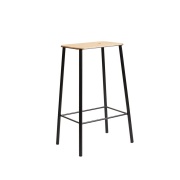 ADAM Stool 65 / Oak & Black