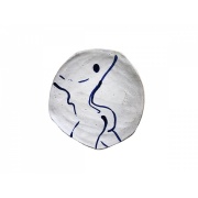 BLUE LADIES Cake Plate No.025