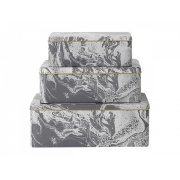 Blechdosen-Set Marble