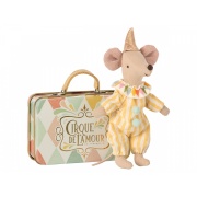 Clown Mouse in Suitcase