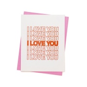 Grußkarte I LOVE YOU