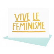 Grußkarte Vive Le Feminisme