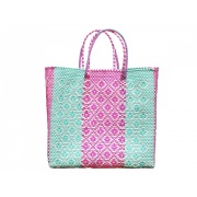 Handtasche Oaxaca S / pink-turquoise-white