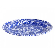 Salatteller aus Emaille / blau
