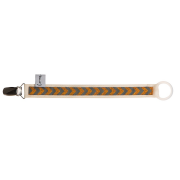 Schnullerband Arrow kupfer-grau