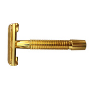 Doppelklingen-Rasierer / gold