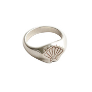 MARCEL Shell Signet Ring / silver
