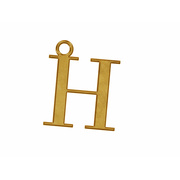 MR x MM Gold Letters H