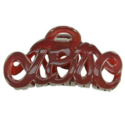 Spange LOVE L / aubergine