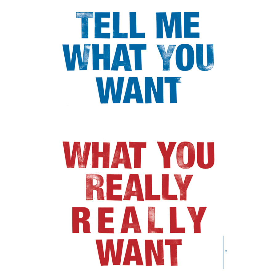 Kunstdruck Tell Me What You Want, 249,00 €