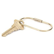 Brass Key Ring Oval