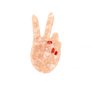 Spange PEACE WHITE