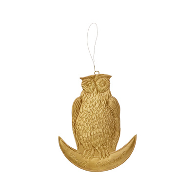 Ornament Owl Gold / Groß