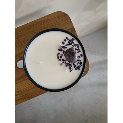 Medium Ceramic Candle Rosemary & Amethyst / MINIMARKT-Edition