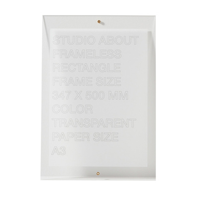 FRAMELESS A3 Rectangle / transparent