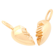 GOLD Broken Heart Pendant / Playlist Of Love