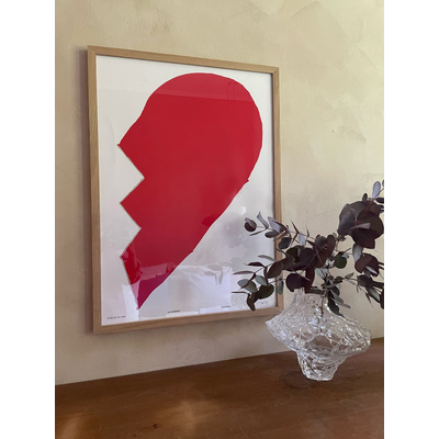 Print Heart links rot / Playlist Of Love