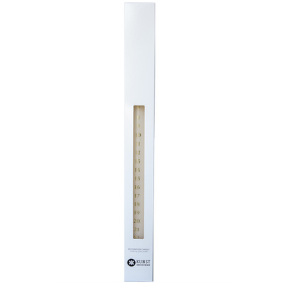 Dezember Kalenderkerze / offwhite