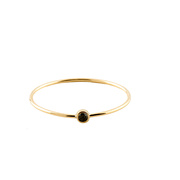 Ring SOLITAIRE black diamond