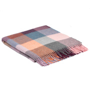 Wolldecke ALPACA ROSE DUST CHECK