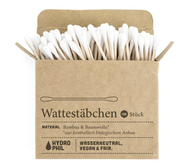 Wattestaebchen aus Bambus