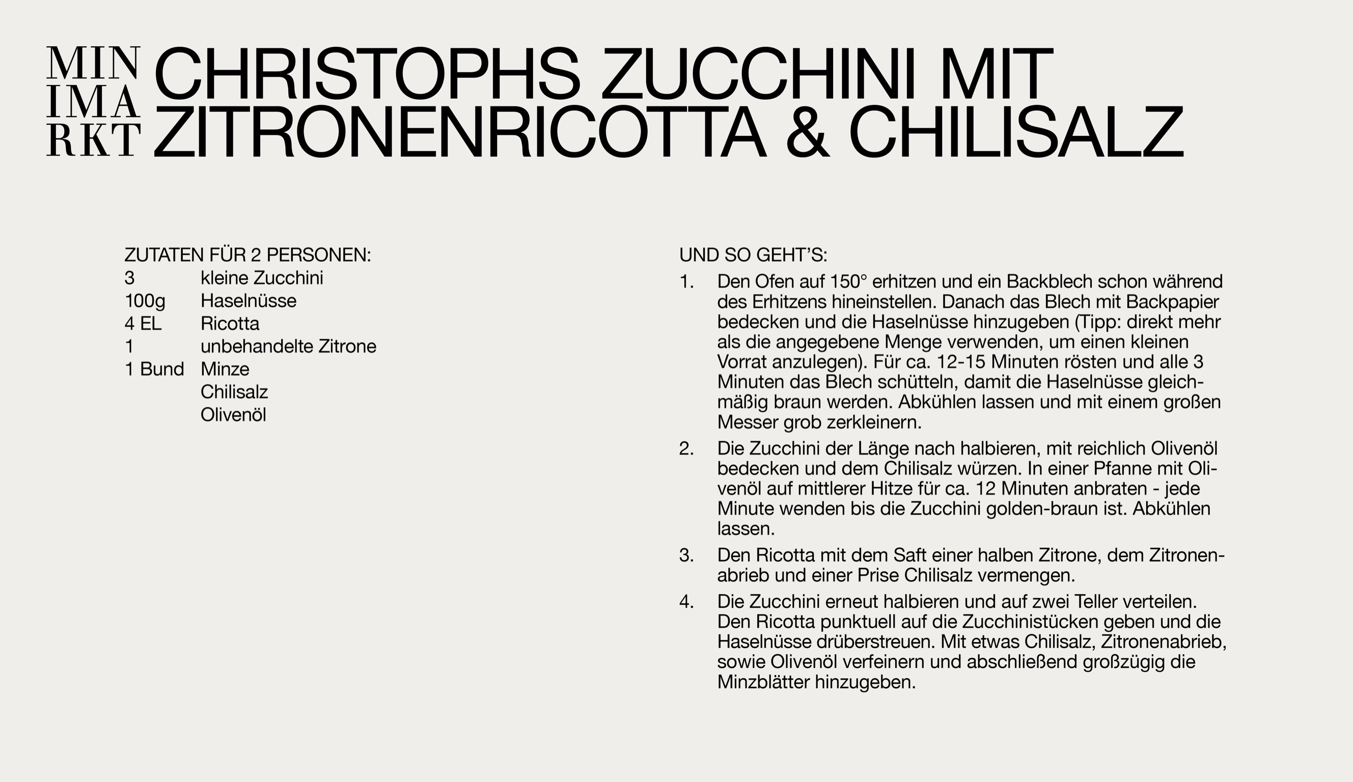 Christoph Cyll x MINIMARKT