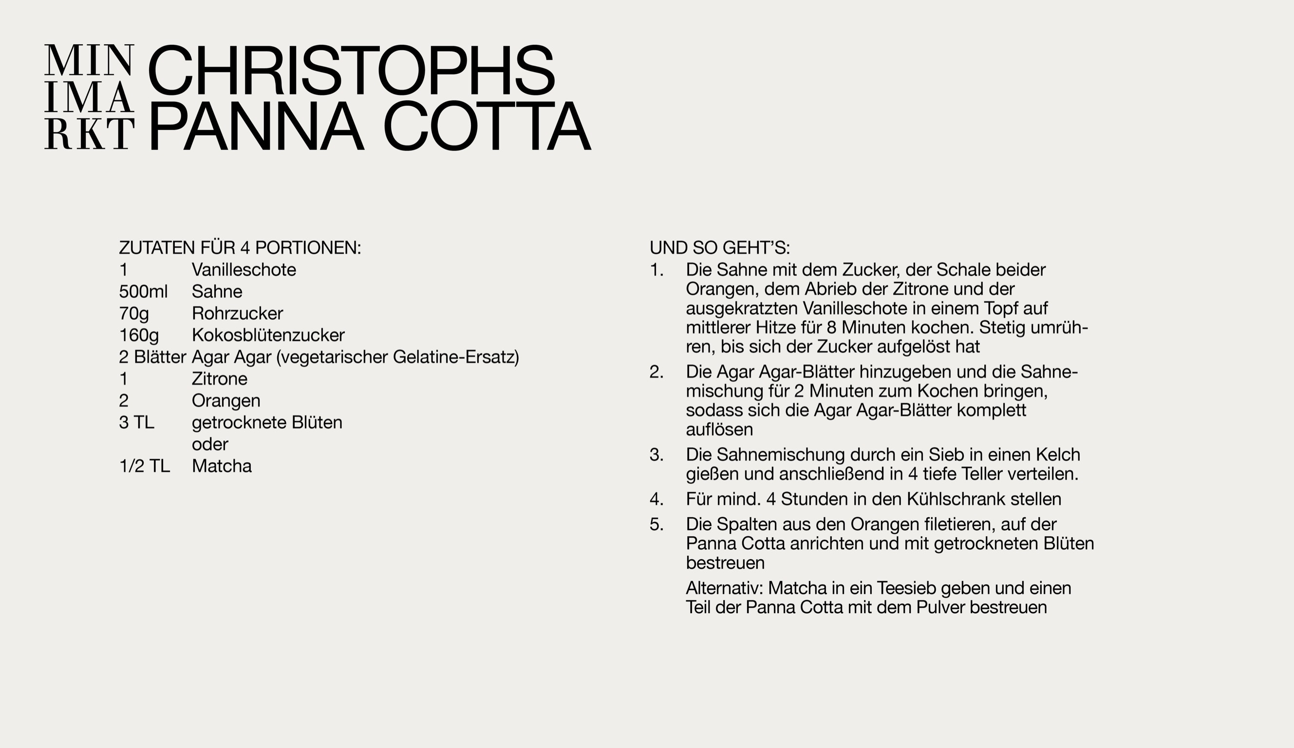 Panna Cotta Christoph Cyll fr MINIMARKT